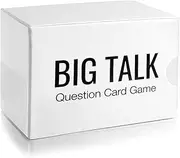BIG TALK Question Card Game: Skip Small Talk, Make Meaningful Connections - Unique Conversation Starters, Fun Party Icebreaker Activity, Useful Networking, Educational, and Therapy Tool - 88 questions