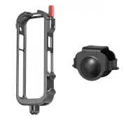 For Insta360 X4 Camera Metal Frame Cage with Lens Caps Protection Cover