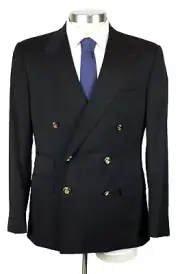 $2495 Ralph Lauren Purple Label Blazer 42 R Gregory Serge Wool Black Sport Coat