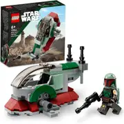 LEGO Star Wars Boba Fett's Starship Microfighter 75344 Building Toy Set; Idea for Kids Aged 6 and Over