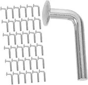 Mipcase 100pcs Pallet Rack Safety Galvanized L-Shaped Bolt Heavy Duty Round Head Drop Pin for Warehouse