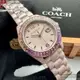 COACH:手錶,型號:CH00161,女錶38mm粉紅錶殼粉紅錶面陶瓷錶帶款