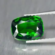 1.43Ct Cushion _ Excellent Sparkling Unheated Chrome Diopside _Russia