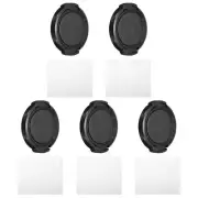 37mm Lens Cap, 5 Pack Sides Pinch Snap Camera Lens Cover for Front Lens