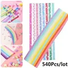 Home Decor Candy Colors Origami Paper Strips Folding Star Scrapbooking
