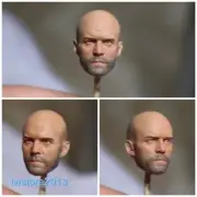 1:12 Jason Statham Man Head Sculpt Carved For 6" Male Action Figure Body Toys