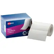 Avery Roll Address Labels 89 x 24mm White 250 Pack