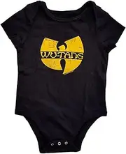 [Wu-Tang Clan] Baby Grow Band Logo Official Black 0 to 24 Months XX Large (18 - 24 months)