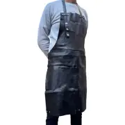Genuine Leather Butcher Aprons Barber Restaurant Chef BBQ Woodwork Aprons