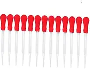 CLISPEED 13pcs Glass Dropper Silicone Mold Pipette for Experiments Portable Eye Droppers for Home School Use Lightweight Liquid Transfer Tools