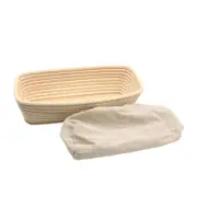 Brunswick Bakers Rectangular Proving Basket w/ Lining 30cm