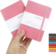 Lined Pocket Journal Notebook, 2 Pack, (Pink), 160 Pages, Small, 3.86 Inches X 5