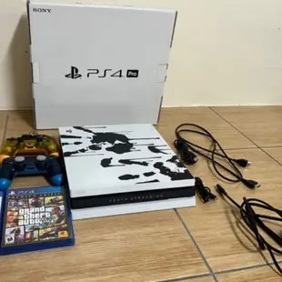 二手 免運 可面交 PlayStation 4 Pro PS4 主機 限量特仕機 附手把 遊戲片