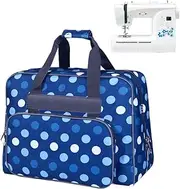 YEQIN Sewing Machine Tote Bag, Universal Portable Sewing Machine Carrying Case Compatible with Most Standard Singer, Brother, Janome Sewing Machine and Accessories (Blue)