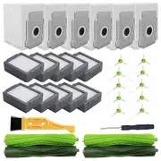 Multi-Surface Rubber Brushes, HEPA Filters, Dirt Disposal Bags for I7/I6/I3 Vacuum