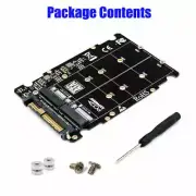 1 SET M.2 NVME SSD(Key M) Key B SSD to U.2 SFF-8639 Adapter