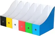 6Pcs Document Organizer File Rack for Office Home School and Library Versatile Magazine Holder with Classification Storage