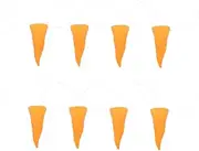 8pcs Vinyl Carrot Nose Props for Christmas Snowman Costume and Clown Party Accessories Safe and Fun Winter Accessories for Themed Events