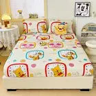 Winnie-the-Pooh Fitted Sheet Cartoons Bed Decor Set Single/Double/Queen Size