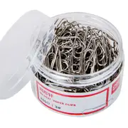 paper clip 200 pcs/barrel large small middle size metal standard triangle metal paper clips good quality