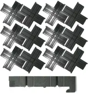 6pc 1971 Aurora AFX Speed-Lok HO Slot Car 90 DEGREE INTERSECTION 4-WAY 2523 BULK