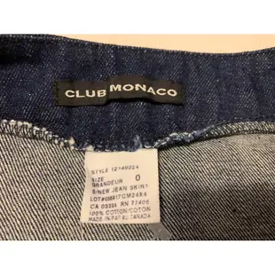 空姐不私藏❤️ CLUB MONACO 單寧牛仔及膝裙 鉛筆裙 全新僅購買時試穿吊牌已拆