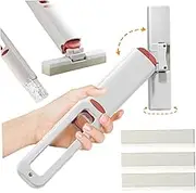 Mini Mop Powerful Self Squeezing Mini Mop Absorbent Sponge Mops with 3 Heads Self-Wringing Small Mops for Small Areas Cleaning Supplies for Kitchen, BathroomMini