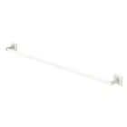 Fienza Sansa Towel Rail Single Bathroom Holder Square Plate Matte White 83201MW