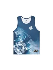 Carlton Blues AFL Indigenous Training Singlet Sizes S-5XL!