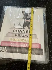 Framed Canvas Chanel, Prada, Christian Dior, Tom Ford French Bulldog 16X20X1.5
