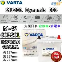 在飛比找蝦皮購物優惠-德國NEW VARTA華達 M-42/60B20L EFB 