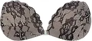 [ANMUR] Invisible Sticky Bras for Women Wedding Dress Push Up Adhesive Bra Pads Reusable Silicone Nipple Covers (Color : Black, Size : C)