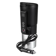 12V Digital Display Electric Hot Water Vacuum Cup Thermostat Car Home Temperature Control Multi-function Heating Mug Kettle