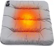 Graphene Heating Fiber Fast Heating Pad, Portable Heated Cushion 3 Levels, USB Power Bank, Outdoor Stadium Bleacher Camping, 45℃-65℃ Heated Cushion