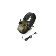Electronic Shooting Ear Protection with Sound Amplification Noise Reduction Hearing Protection Ear Muffs-Green