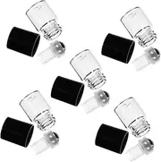 DONFAMDS 25Pcs Clear Glass Roller Bottles for Essential Oils Travel Friendly Mini Bottles with Caps for Storing Perfumes Fragrances and Natural Oils