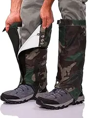 [Pike Trail] Leg Gaiters – Waterproof and Adjustable Snow Boot Gaiters for Hiking, Walking, Hunting, Mountain Climbing and Snowshoeing