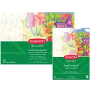 5 x Derwent Academy Artist Acrylic Paint Pad 110gsm 50 Sheets A3/A4