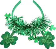 [CVUTOVO] Green Shamrock Headbands for Hair Accessories for Festivals and Celebrations for Patrick's Day Parties and Events Versatile and Fashionable Headwear