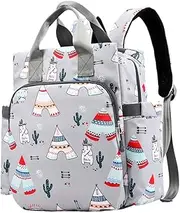 HAWILLOSCH 1Pc Large Capacity Nappy Bag Organizer Durable Water Repellent Diaper Backpack for Mums Spacious Design with Easy Access Pocket for Essentials Dark Grey