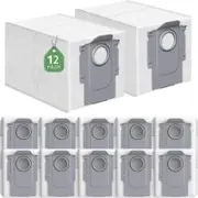 Hygieia 12X Dust Bags For Roborock S8 MaxV Ultra, S8 Max Ultra, Qrevo & Saros Series Robot Vacuums