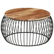 Coffee Table Ø68 cm Solid Acacia Wood