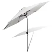 Tilting Parasol With Steel Pole 3m UV Resistant Garden Umbrella Sunshade 38mm
