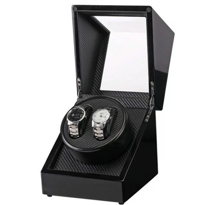 Automatic Rotation Double Watch Winder Box Storage Display Case (Best Quality)