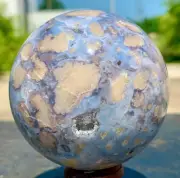 1.14LB Natural Sakura Agate Quartz Sphere healing ball Specimen