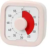 60-Minute Visual Timer for Kids and Adults,Kitchen Timer, Countdown Timer for Children, Kitchen, Bedroom，Classroom, Timer for Time Management Education (Pink)