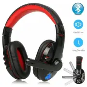 Bluetooth Game Headset Earphone Surround Stereo Video Gaming Headphone with Mic