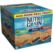 Nutri-Grain-Kellogg's Cereal Bars Variety Pack, 1.3 oz, 2Pack (36-Count Each)
