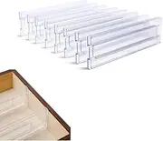 Changyeah 8 Pack Drawer Dividers Organizers,11.83-20.47"Adjustable Dresser Drawer Divider,Drawer Organizer Silverware and Utensils Separators, Wardrobe Storage Organization