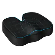 Car Office Seat Cushion Black Mesh Memory Foam Pillow Pad